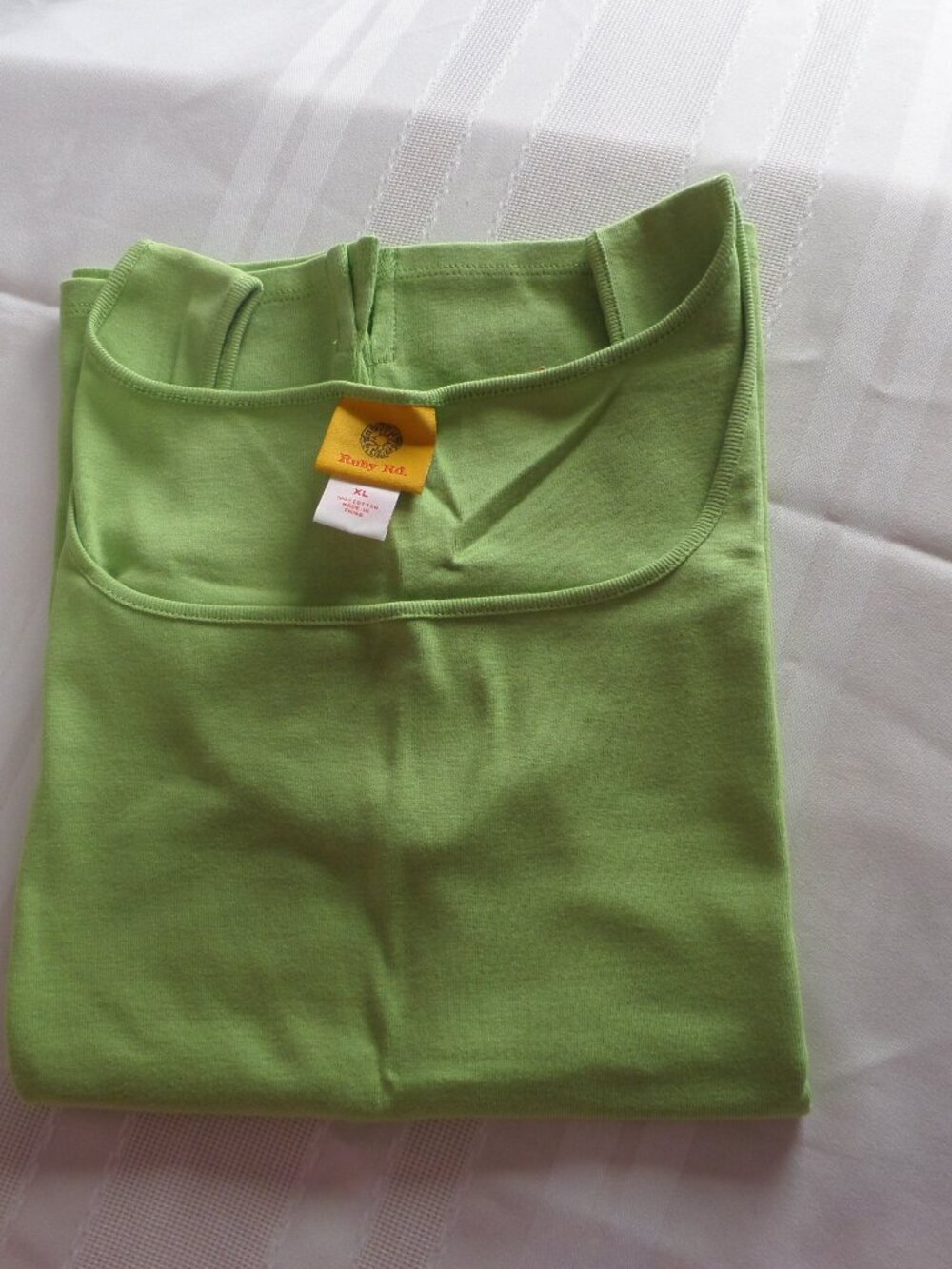 Ruby  Rd. Woman's Sleeveless Top Green Size XL NWT